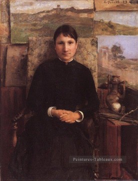  Jean Tableau - Portrait de Mme Petitjean réalisme Émile Friant